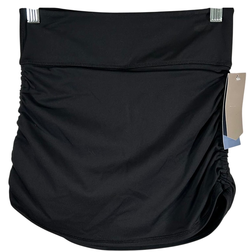 Avia Womens Side Ruched Skort Black Soot XS 0-2 Moisture Wicking Brand‎ New